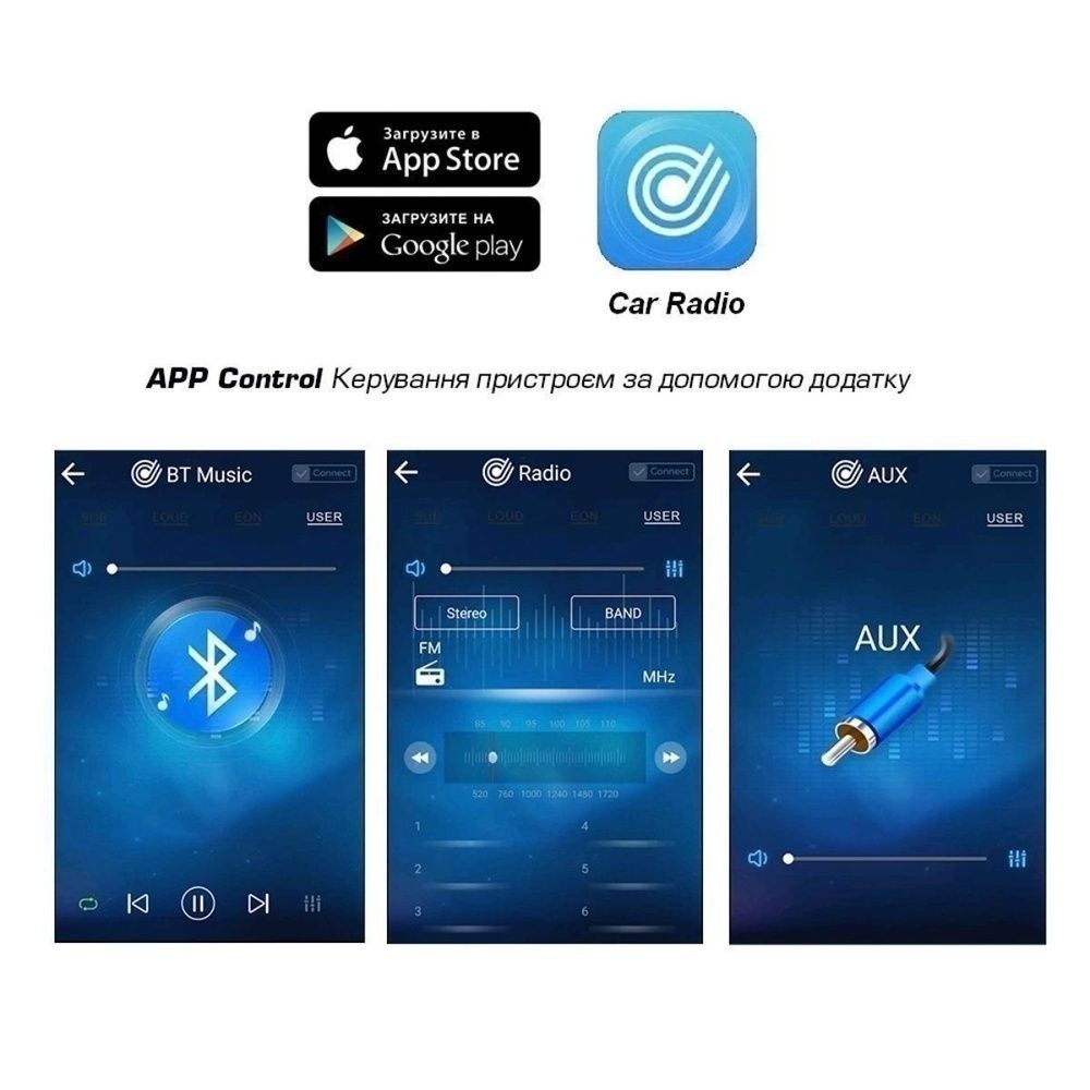 Автомагнітола Cyclone MP-1027 1 DIN Bluetooth USB microSD 4&times;50 Вт НФ-00001515 фото