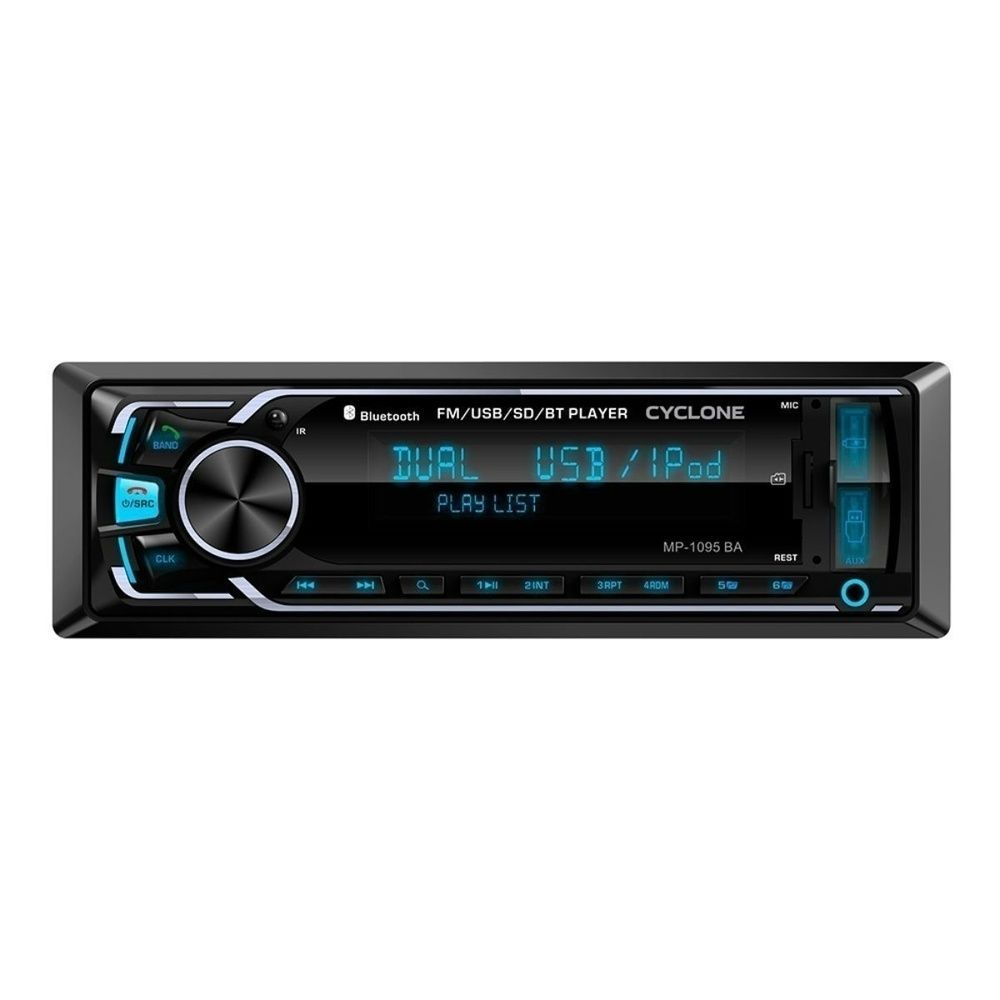 Автомагнітола Cyclone MP-1095 1 DIN Bluetooth 6 RCA USB НФ-00004931 фото
