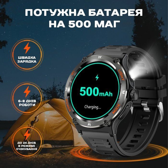 Смарт-часы мужские Smart Advanture с компасом 1724 фото