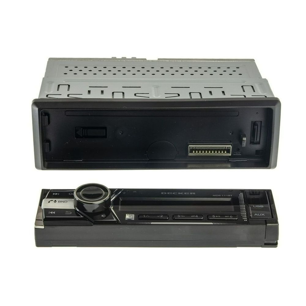 Автомагнитола Decker MDR-111 1 DIN Bluetooth со съемной панелью 6 RCA НФ-00005348 фото