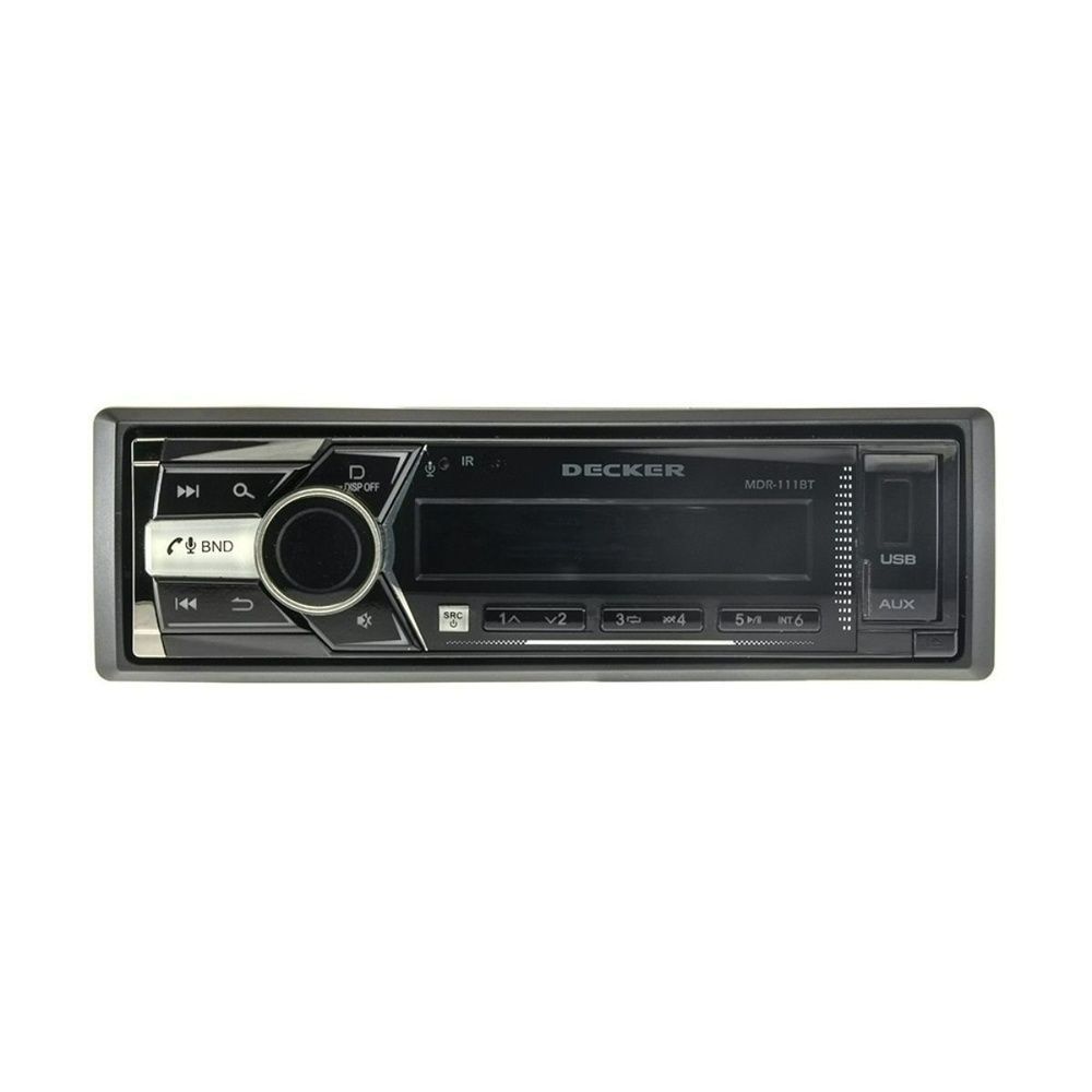 Автомагнитола Decker MDR-111 1 DIN Bluetooth со съемной панелью 6 RCA НФ-00005348 фото
