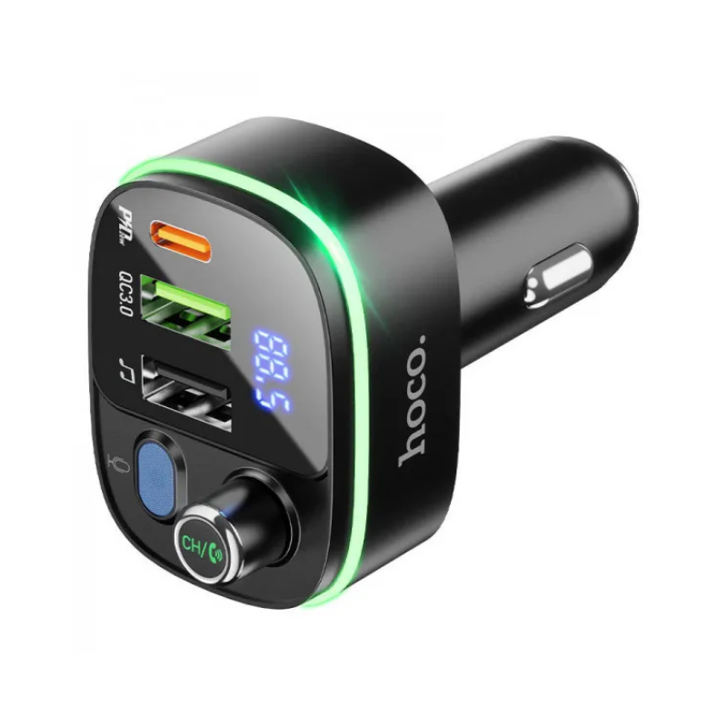 ФМ-модулятор автомобильный Hoco E62 Black Bluetooth 5.0 605737 фото