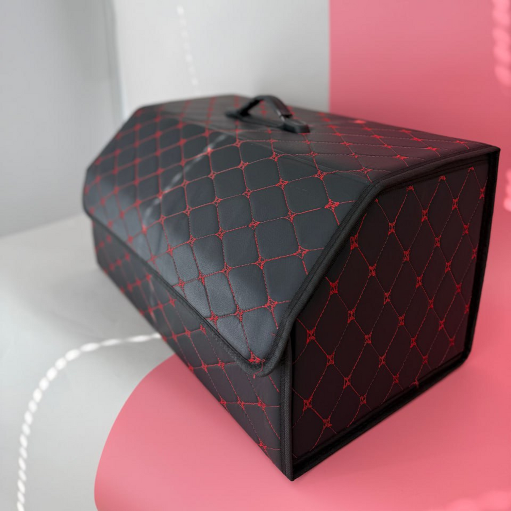 Автомобільний органайзер для багажника чорно-червоний L (54x31x30 см) 01050301 фото