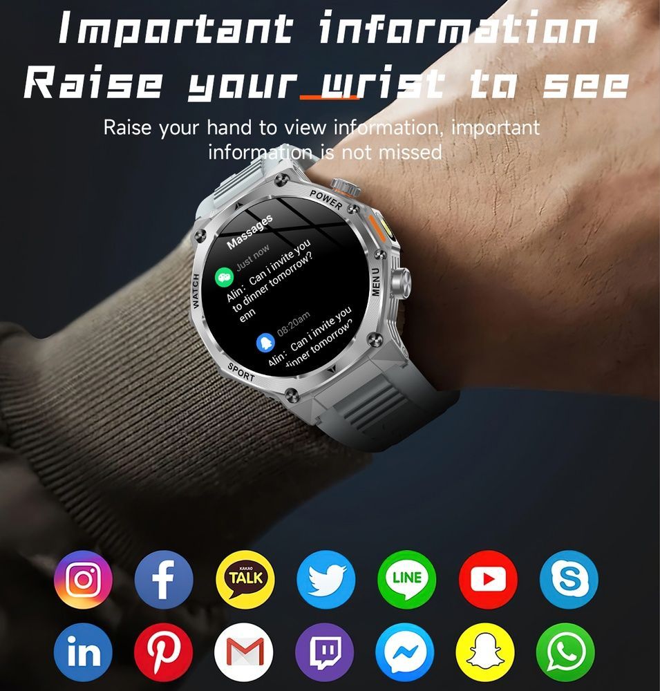 Смарт-годинник чоловічий Smart Surf X Pro Silver Grey, 2 ремінці 1921 фото