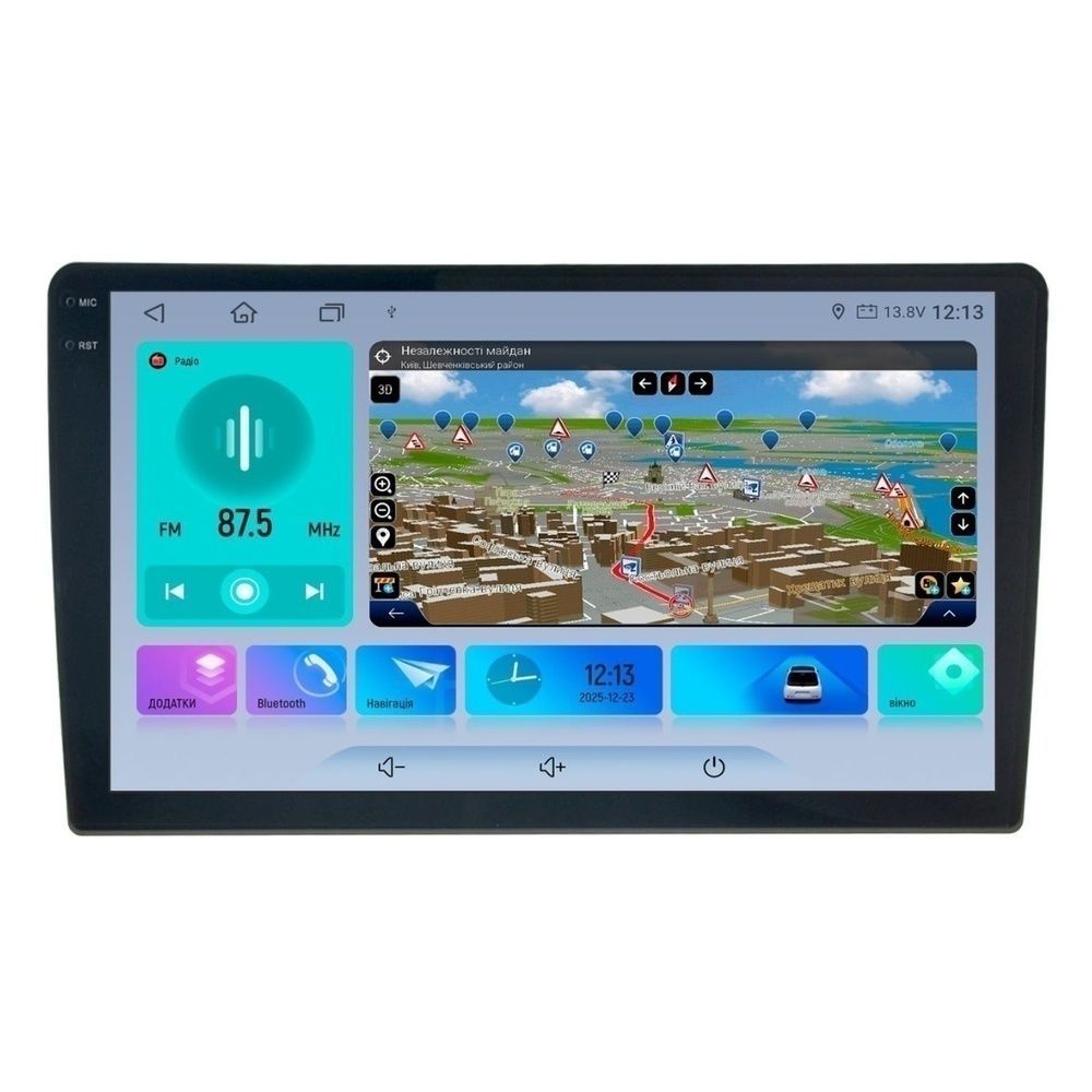 Автомобільна мультимедійна система Decker D9-009 9.5" 4/64GB Android 14 4G 2K НФ-00009898 фото