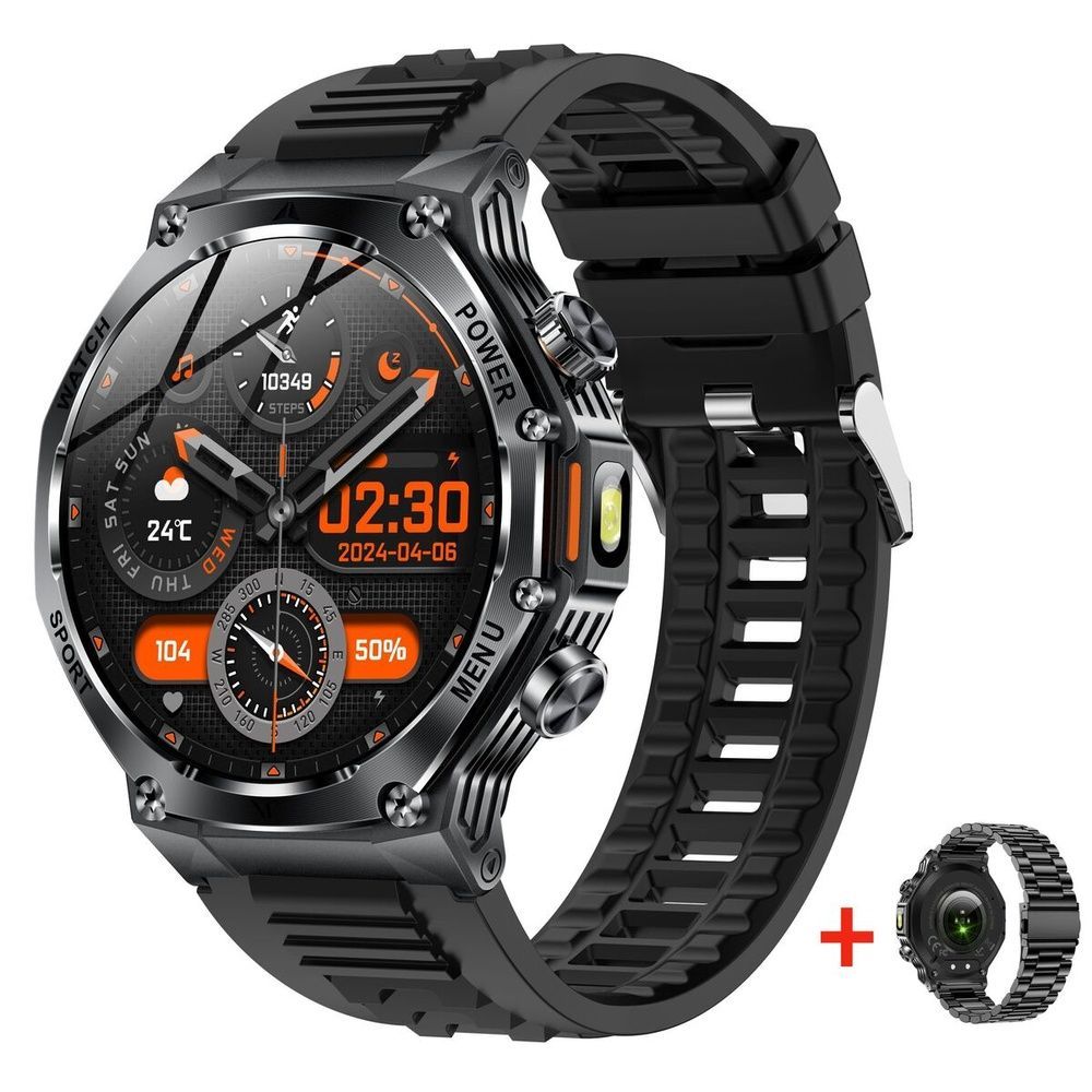 Смарт-часы мужские Smart Surf X Pro Black Rubber, 2 ремешка 2023 фото