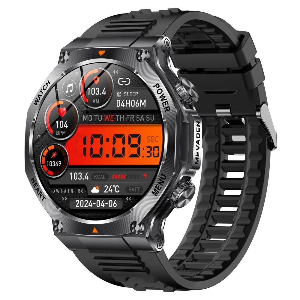 Смарт-часы мужские Smart Mevaden Ultra Rubber, 2 ремешка 2044 фото