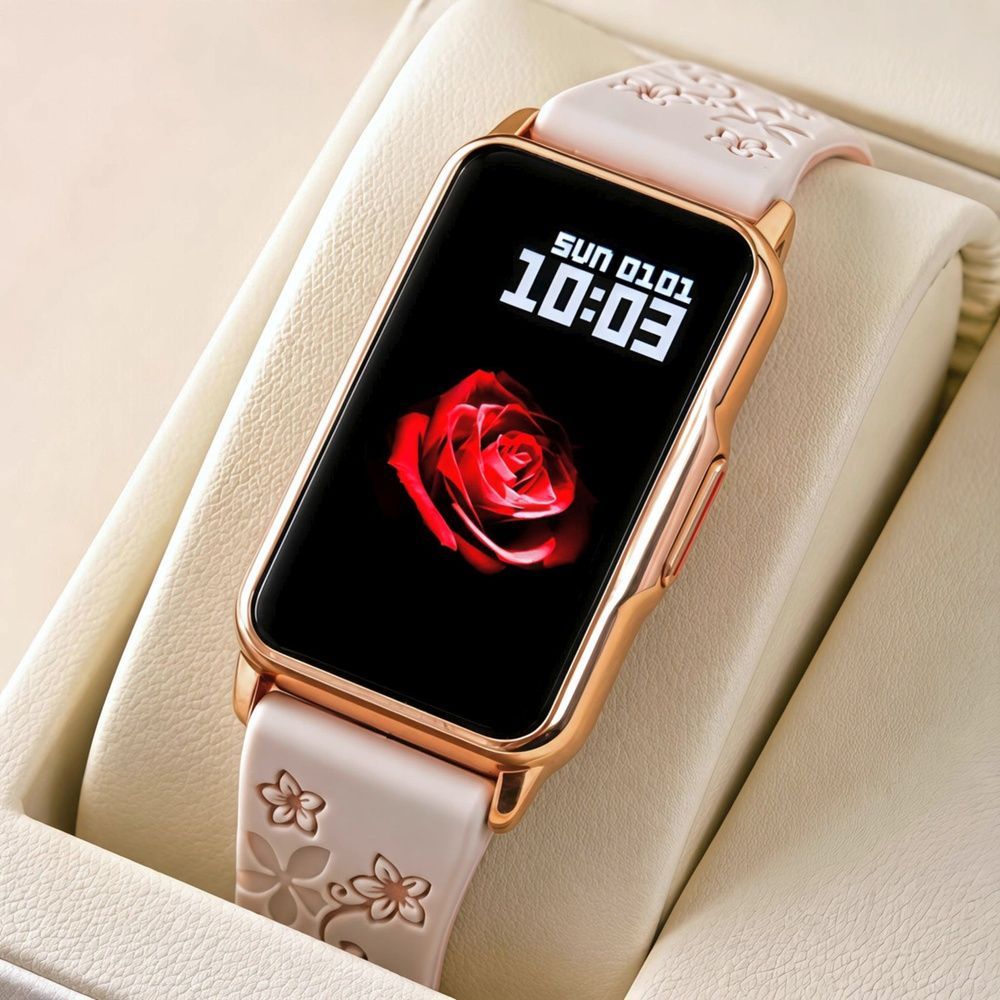 Смарт-годинник жіночий Smart Mioband Nano+ Beige Flower, 3 ремінці 2540 фото