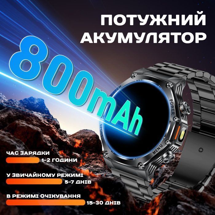 Смарт-годинник чоловічий Smart Surf X Pro Green, 3 ремінці 2572 фото