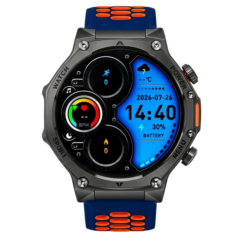 Смарт-годинник чоловічий Smart Surf X Pro Lava Blue, 3 ремінці 2573 фото