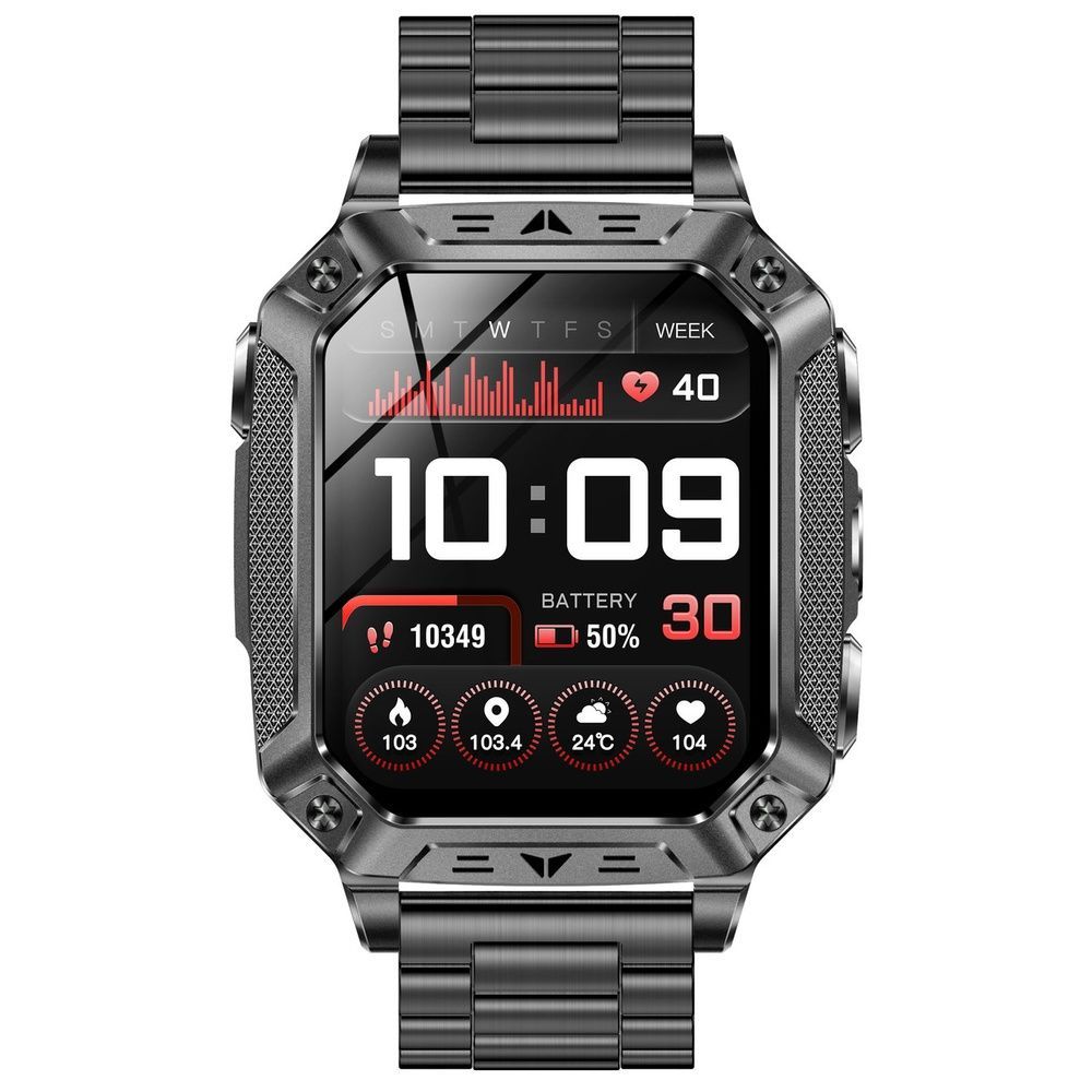 Смарт-годинник чоловічий Smart Formula K+ Steel, 2 ремінці 2236 фото