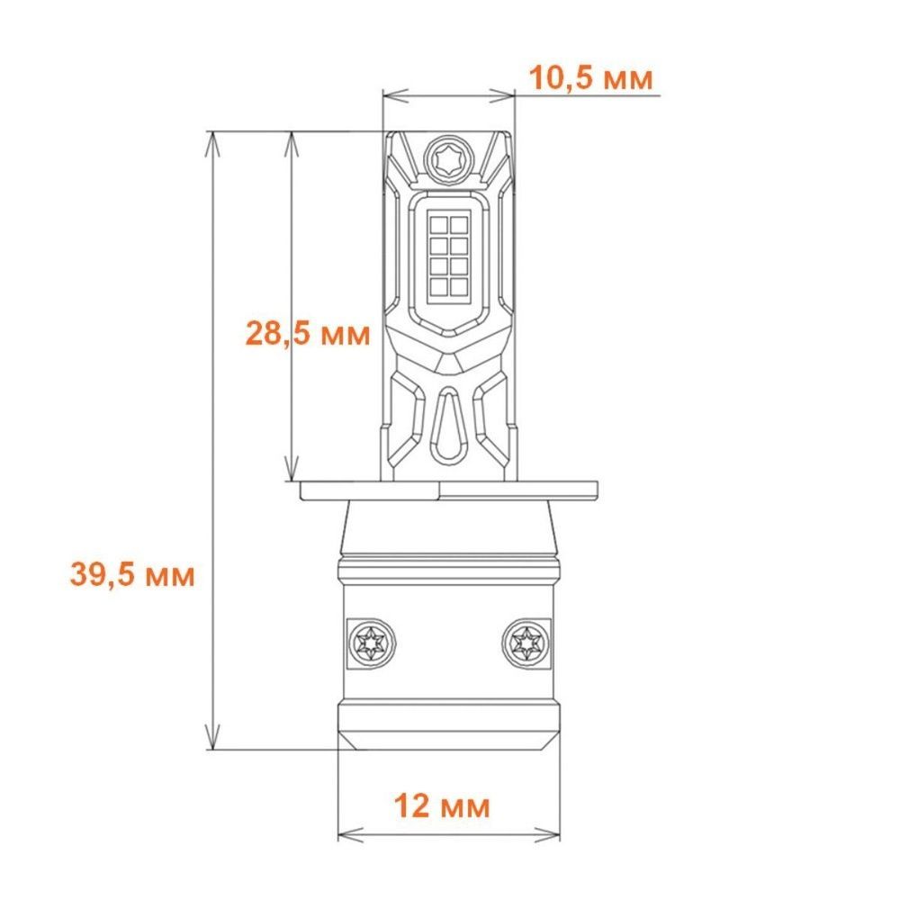 Світлодіодна лампа Nextone L7 H3 6000K НФ-00001702 фото