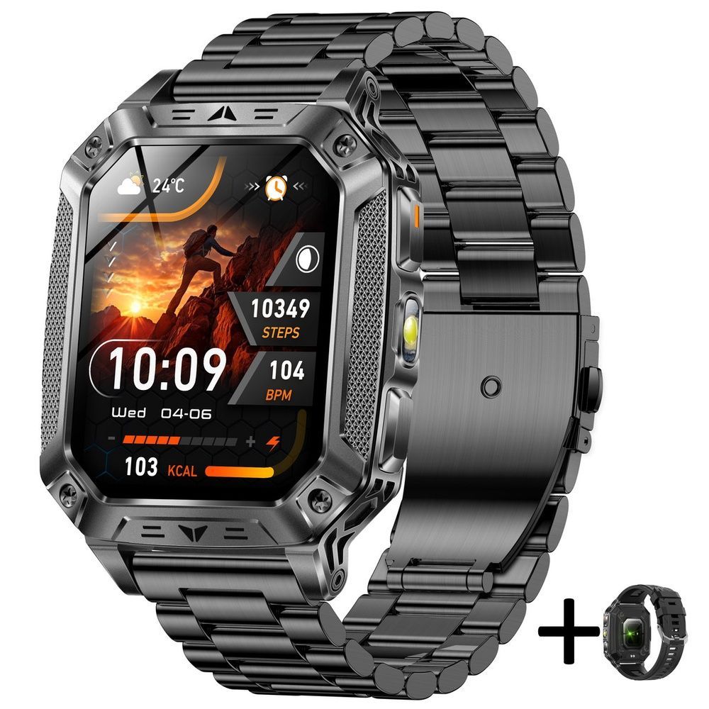 Смарт-часы мужские Smart Formula K+ Steel, 2 ремешка 2236 фото