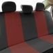 Универсальные чехлы на сиденья авто из искусственной PU кожи, черный+бордовый 1208-2 фото 3